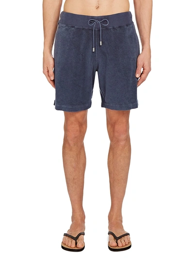 Orlebar Brown Mens Navy Alabaster Afador Relaxed-fit Cotton-terry Shorts Xl In Blue