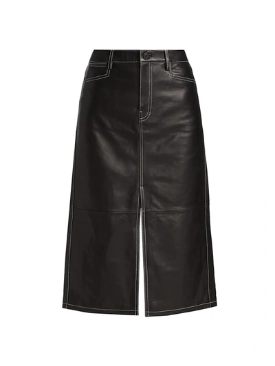 Proenza Schouler White Label Straight High-waisted Skirt In Black