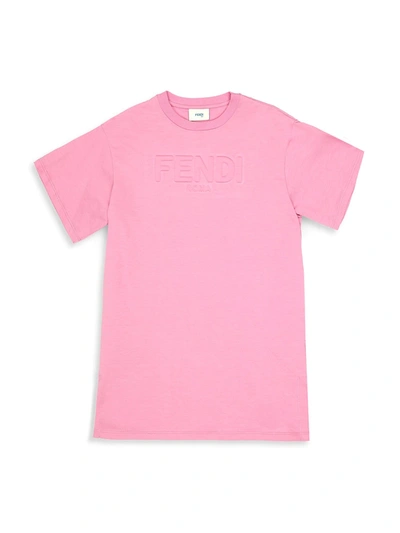 Fendi Kids' Little Girl's & Girl's T-shirt Dress In Pink