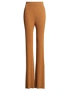 A.L.C LOGAN RIB-KNIT FLARED trousers,400014564833