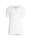 HANRO MEN'S MERCERIZED COTTON V-NECK T-SHIRT,400014433172