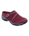 Easy Spirit Meander Clog In Black Cherry Suede