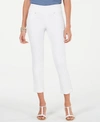 Style & Co Petite Pull-on Cuffed Twill Ankle Pants, Created For Macy's In Bright White