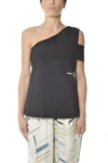 Ambush Black Off-shoulder Tank Top In Black