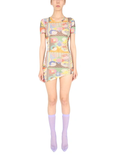 Gcds Dress In Multicolor Polyester In Multicolour
