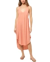 O'NEILL O'NEILL JUNIORS' HORIZON MIDI TANK DRESS COVER-UP WOMEN'S SWIMSUIT