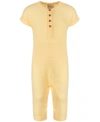 FIRST IMPRESSIONS BABY BOYS SOLID COTTON ROMPER, CREATED FOR MACY'S