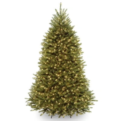 National Tree Company National Tree 7' Dunhill Fir Hinged Tree With 650 Dual Color Led Lights & Powerconnect In Green