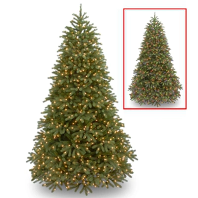 National Tree Company National Tree 7.5' "feel Real" Jersey Frasier Fir Medium Hinged Tree With 1000 Dual Led Lights In Green