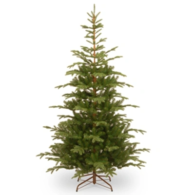 National Tree Company National Tree 7.5' Feel Real Norwegian Spruce Hinged Tree In Green