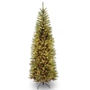 National Tree Company National Tree 6.5' Kingswood Fir Hinged Pencil Tree With 250 Clear Lights In Green