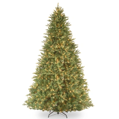 National Tree Company National Tree 9' "feel Real" Tiffany Fir Hinged Tree With 1050 Clear Lights In Green