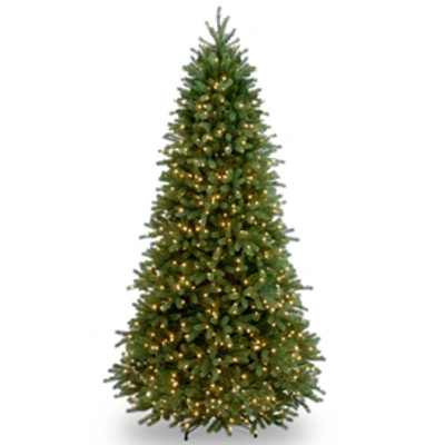 National Tree Company National Tree 7.5' "feel Real" Jersey Fraser Slim Fir Hinged Tree With 800 Clear Lights In Green