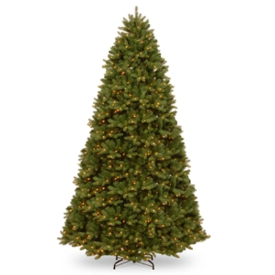 National Tree Company National Tree 9' Feel Real Newberry Spruce Hinged Tree W Dual Color Lights & Powerconnect In Green