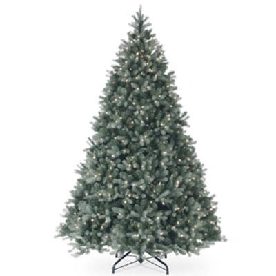 National Tree Company National Tree 9' Feel Real Downswept Douglas Blue Fir Hinged Tree With 900 Clear Lights In Green