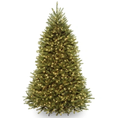 National Tree Company National Tree 6.5' Dunhill Fir Hinged Tree With 650 Clear Lights In Green
