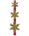 NATIONAL TREE COMPANY TRIPLE SNOWFLAKE DOOR DECOR PIECE WITH 100 BATTERY-OPERATED TWINKLE LED LIGHTS