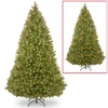 NATIONAL TREE COMPANY NATIONAL TREE 9' "FEEL-REAL" BAYBERRY SPRUCE HINGED TREE WITH DUAL COLOR LIGHTS