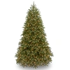 NATIONAL TREE COMPANY NATIONAL TREE 7 .5' "FEEL-REAL" JERSEY FRASER MEDIUM FIR HINGED TREE WITH 1000 WARM WHITE LED LIGHTS