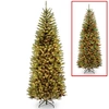 NATIONAL TREE COMPANY NATIONAL TREE 7.5' KINGSWOOD FIR SLIM HINGED TREE WITH 450 DUAL COLOR(R) LED LIGHTS + POWERCONNECT S