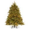 NATIONAL TREE COMPANY NATIONAL TREE 4.5' FEEL REAL JERSEY FRASER FIR TREE WITH 350 CLEAR LIGHTS