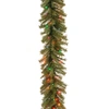 NATIONAL TREE COMPANY NATIONAL TREE 9' X 10" NORWOOD FIR GARLAND WITH 50 BATTERY OPERATED MULTI 4-COLOR LED LIGHTS