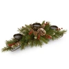 NATIONAL TREE COMPANY 30" FROSTED BERRY CENTERPIECE WITH 3 CANDLE HOLDERS