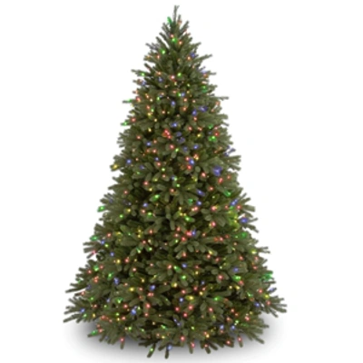 National Tree Company National Tree 7 .5' "feel Real" Jersey Fraser Fir Hinged Tree With 1250 Multi Lights In Green