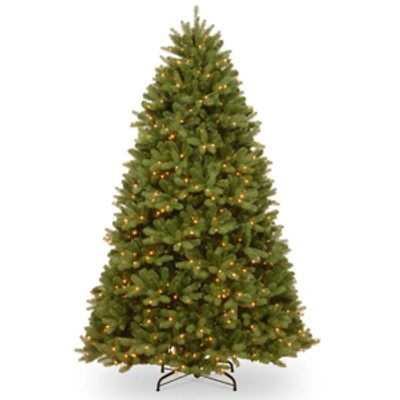 National Tree Company National Tree 7 .5' Feel Real Newberry Spruce Hinged Tree With 900 Dual Color Led Lights & Powerconn In Green