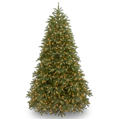 National Tree Company National Tree 9' "feel Real" Jersey Frasier Fir Medium Hinged Tree With 1500 Clear Lights In Green