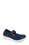 Traq By Alegria Alegria Qutie Mary Jane Flat In Blue Leather