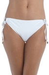 La Blanca Island Goddess Hipster Bikini Bottoms In White