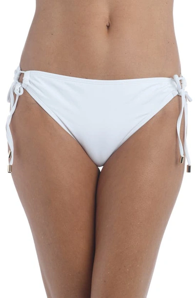 La Blanca Island Goddess Hipster Bikini Bottoms In White