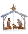 National Tree Company 72" Crystal Nativity With 250 Clear Mini Lights In Miscellane