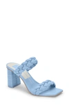 Dolce Vita Paily Braided Two-band City Sandals Women's Shoes In Sky Blue