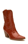 Coconuts By Matisse Bambie Western Boot In Cognac Faux Leather
