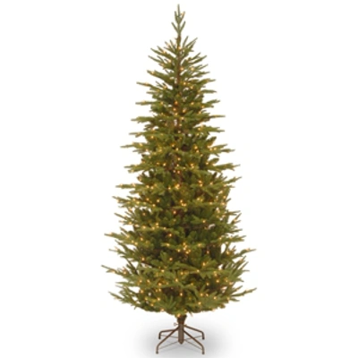 National Tree Company National Tree 7.5' Frasier Grande Slim Tree With 600 Clear Lights In Green