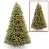 National Tree Company National Tree 10' "feel Real" Down Swept Douglas Fir Hinged Tree With 1000 Low Voltage Dual Led Ligh In Green