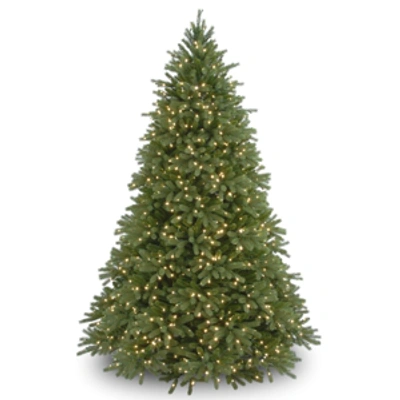 National Tree Company National Tree 7.5' "feel Real" Jersey Fraser Fir Hinged Tree With 1250 Clear Lights In Green