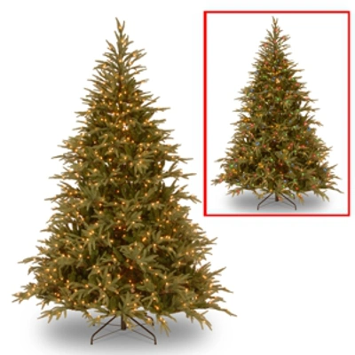 National Tree Company National Tree 7.5' "feel Real" Frasier Grande Hinged Tree With 1000 Dual Led Lights In Green