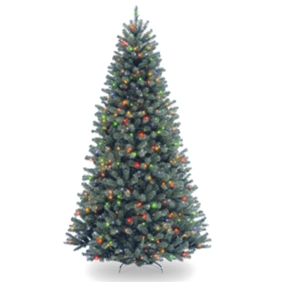 National Tree Company National Tree 7.5' North Valley Spruce Blue Hinged Tree With 700 Multi Lights