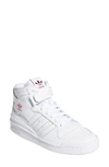 Adidas Originals Forum Mid Sneakers In White/ White/ White