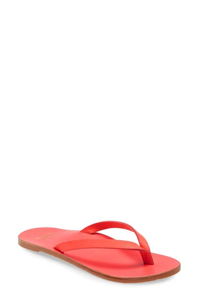 Beek Seabird Flip Flop In Flamingo