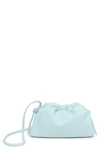 Mansur Gavriel Mini Cloud Leather Clutch In Light Blue