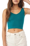 FREE PEOPLE INTIMATELY FP SOLID RIB BRAMI CROP TOP,OB709176