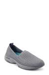 Easy Spirit Women's Tech Round Toe Casual Slip-on Flats Women's Shoes In Grey