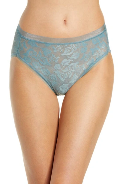Wacoal Awareness Lace High-cut Brief Underwear 871101 In Goblin Blue