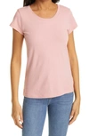 L Agence L'agence Cory Cotton Tee In Rose Tan