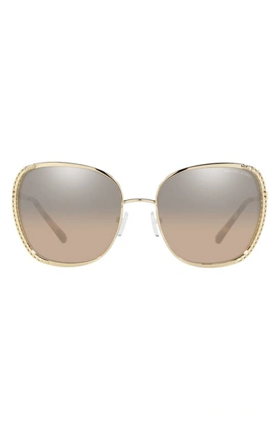 Michael Kors Amsterdam Chain-trimmed Sunglasses In Gold