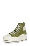 R13 Platform High Top Sneaker In Olive